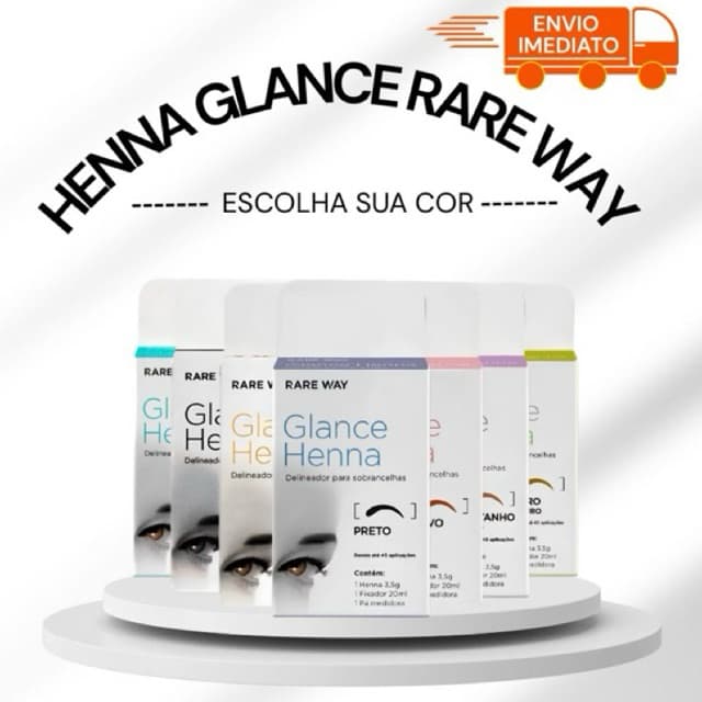 Henna Sobrancelha Glance Rare Way Todas As Cores 3,5 G - Designer De Sobrancelhas