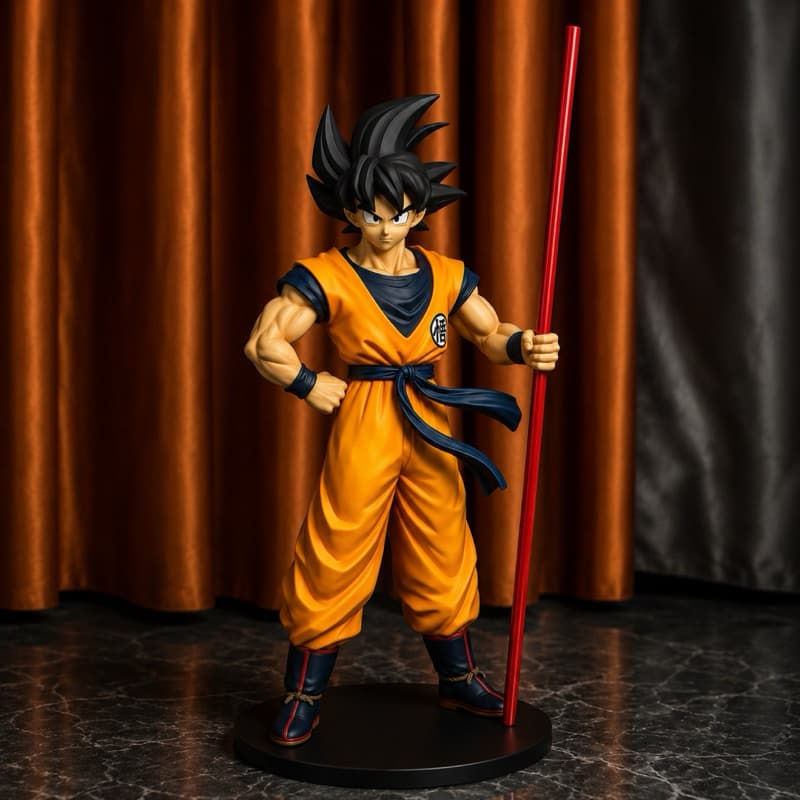 Action Figure Goku Com Bastão 23Cm Dragon Ball Z Banpresto Original