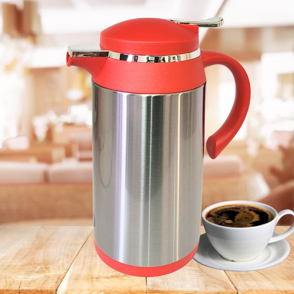 GARRAFA TERMICA INOX 1L PARA CAFÉ CHÁS CHIMARRÃO AGUA QUENTE POR ATÉ 12H