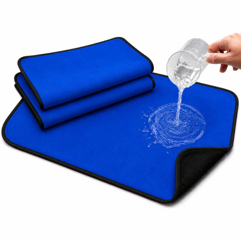 TAPETES HIGIÊNICO LAVÁVEL COLORIDO - AZUL ROYAL 70x50 - KIT COM 3 tapetes - 200 lavagens