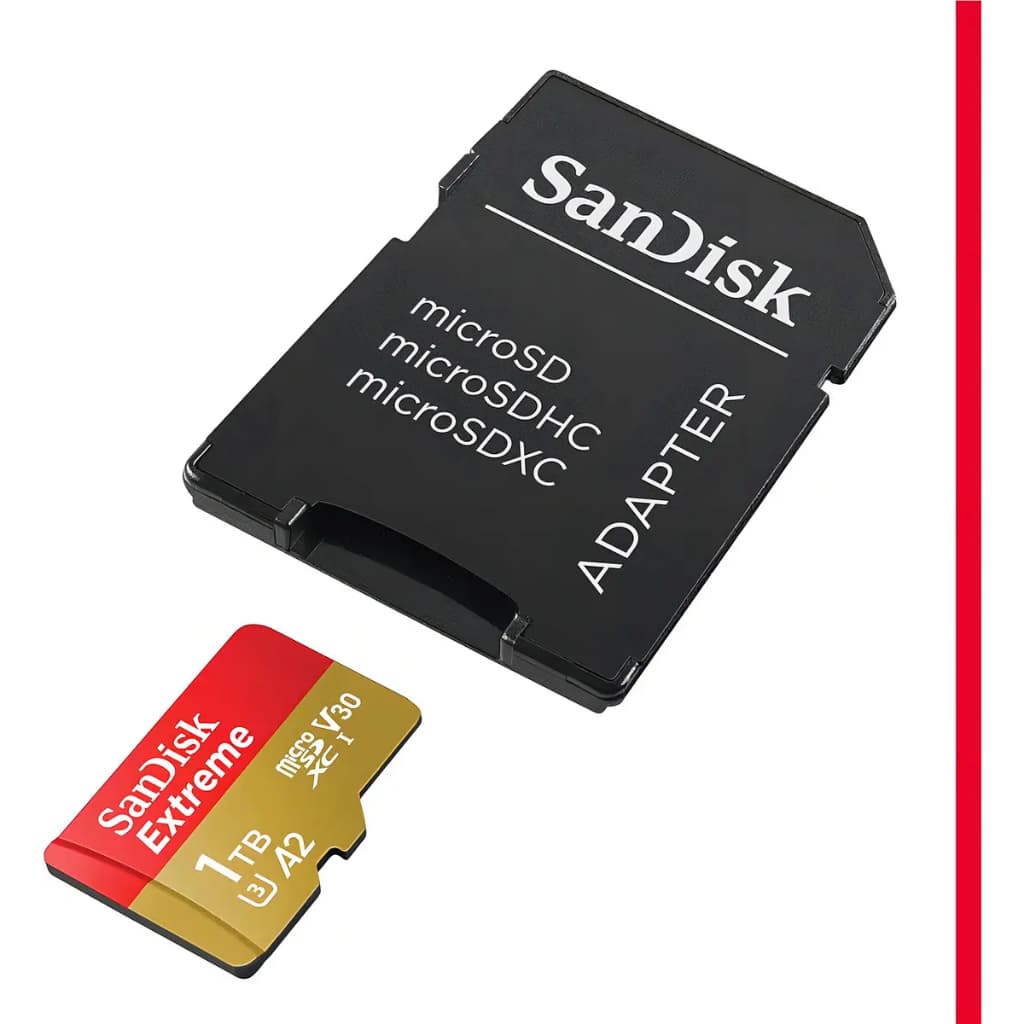 Cartão Memória MicroSDXC UHS-I Sandisk 1TB Extreme Pro 170-90MB A2 V30 4K