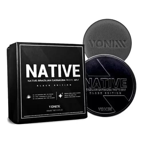 Cera Carnaúba Native Black Paste Wax 100ml Vonixx Carros Pretos