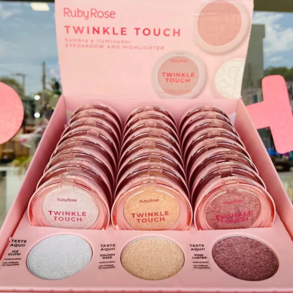Box 24 Sombra Iluminador Ruby Rose Twinkle Touch HBM1004