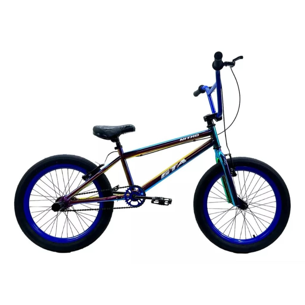 Bicicleta Bmx Aro 20 Pneu Balão Preto Aero - Cor Camaleão
