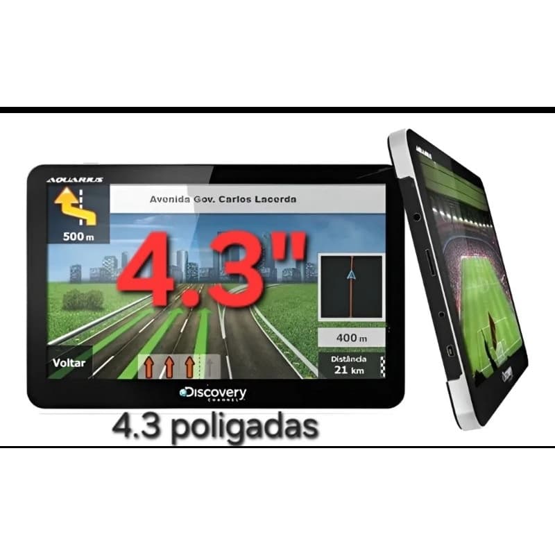 GPS Descovery AQUARIUS atualizado de 4.3 com tv