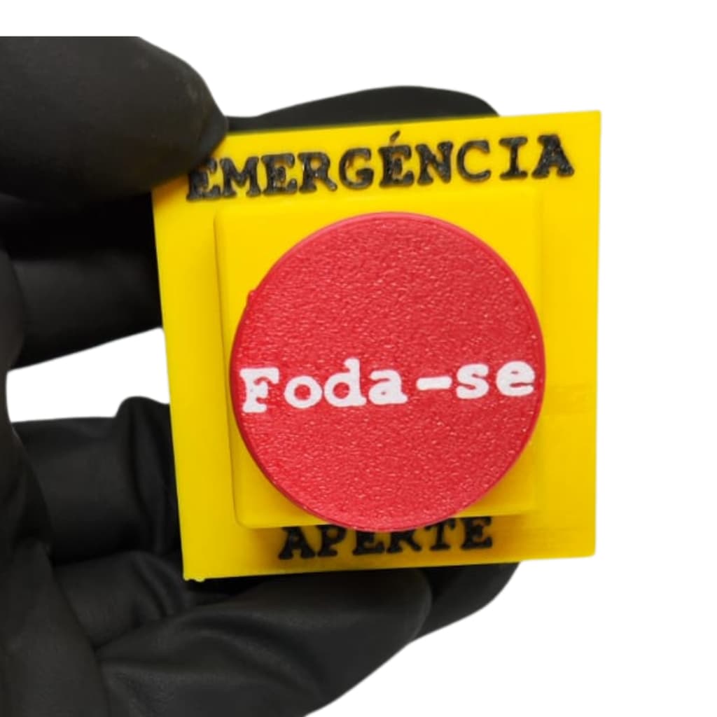 Botão F*da-Se -Fidget Toy Com Switch Macânico Botão Anti Estresse