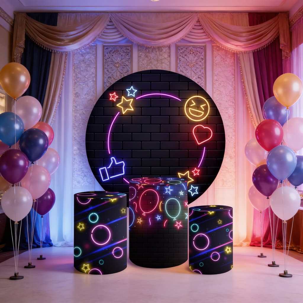 Kit Trio Capa de Cilindro Capa de Painel Luzes Neon