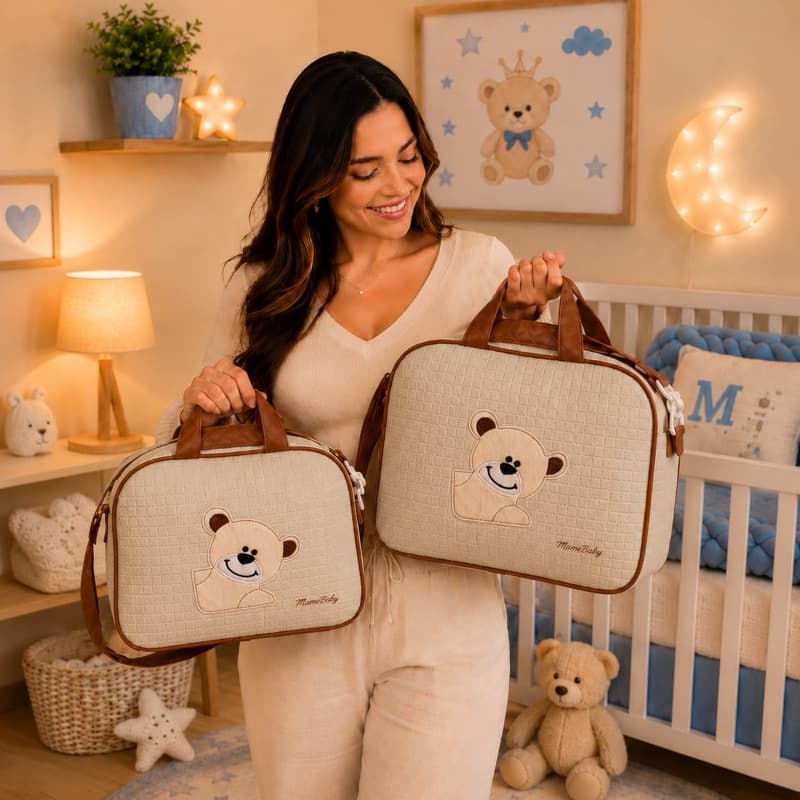 Kit 2 Bolsas Maternidade para Passeios e Viagens com Bebês