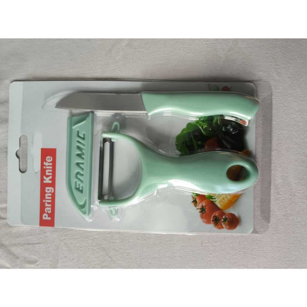 Kit Cozinha Faca e Descascador de Legumes Cerâmica | Cortador de Frutas Antiferrugem Cabo Anatômico.