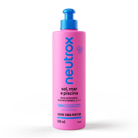 Creme Pentear Sol Mar E Piscina Filtro Solar 300ml Neutrox
