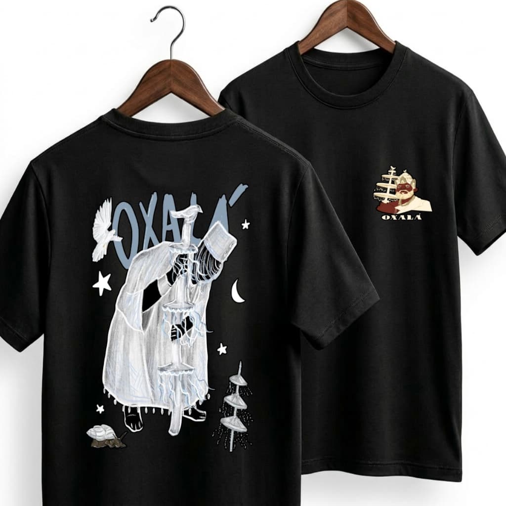 Camiseta Oxalá Umbanda 100% Algodão Confortável Masculina Feminina