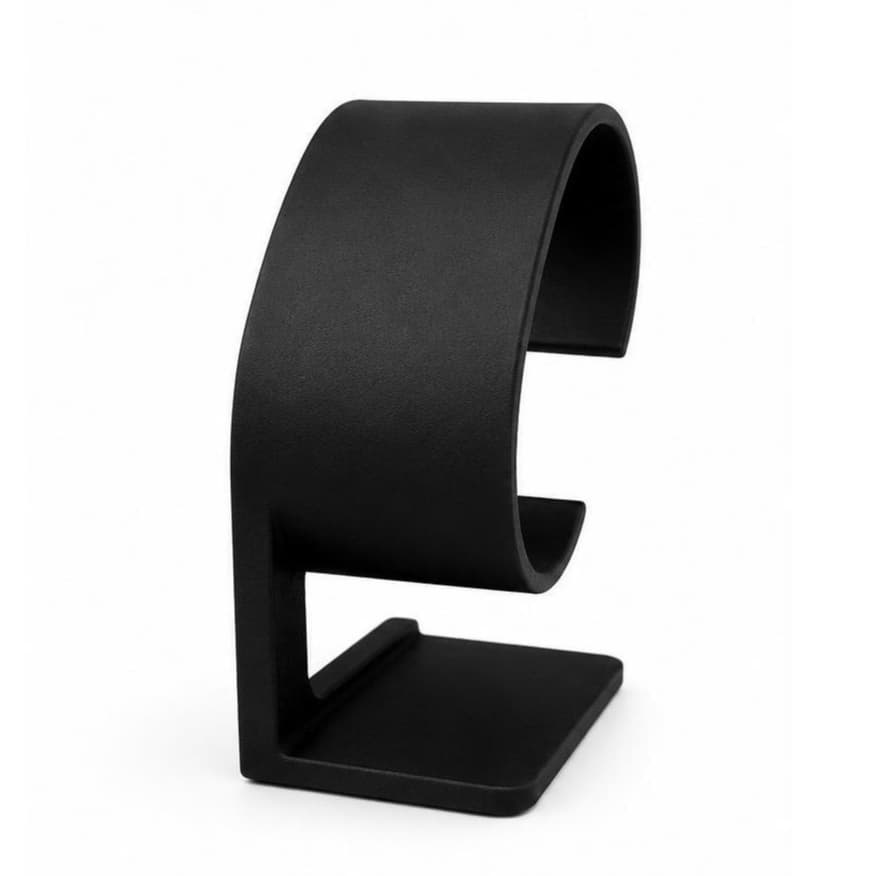 Suporte Para Relógio De Pulso Preto 6,5cm Organizador Expositor De Mesa