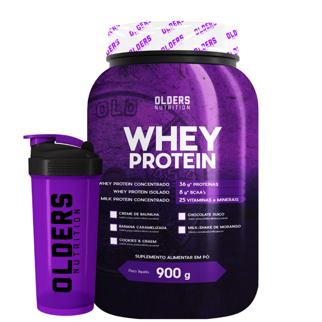 Definição e Energia no Treino? Aposte no Whey Protein Olders Nutrition + Coqueteleira Exclusiva!