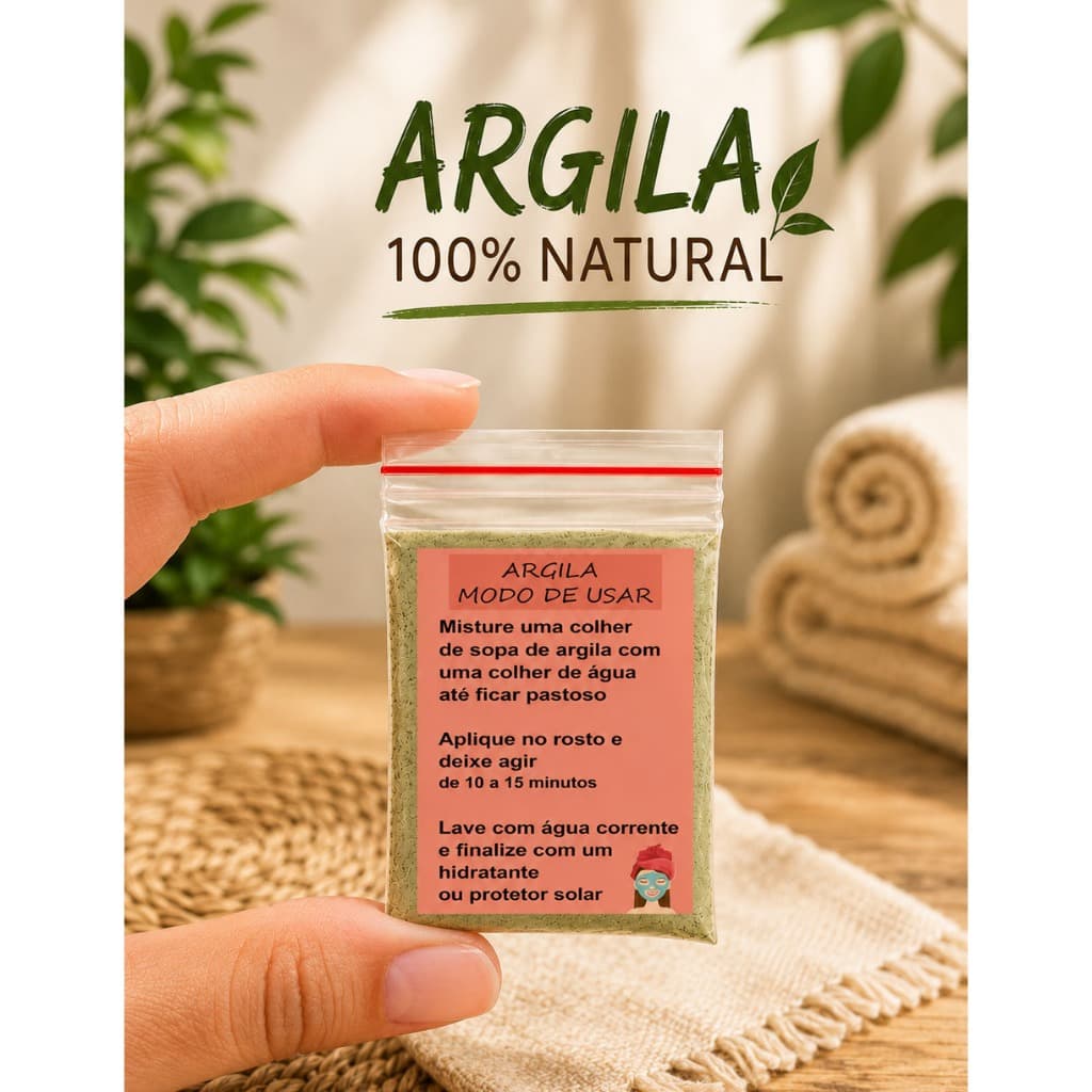 10/30/40 saquinhos com argila e instrucoes laranja para skincare mimo cliente autocuidado bem estar