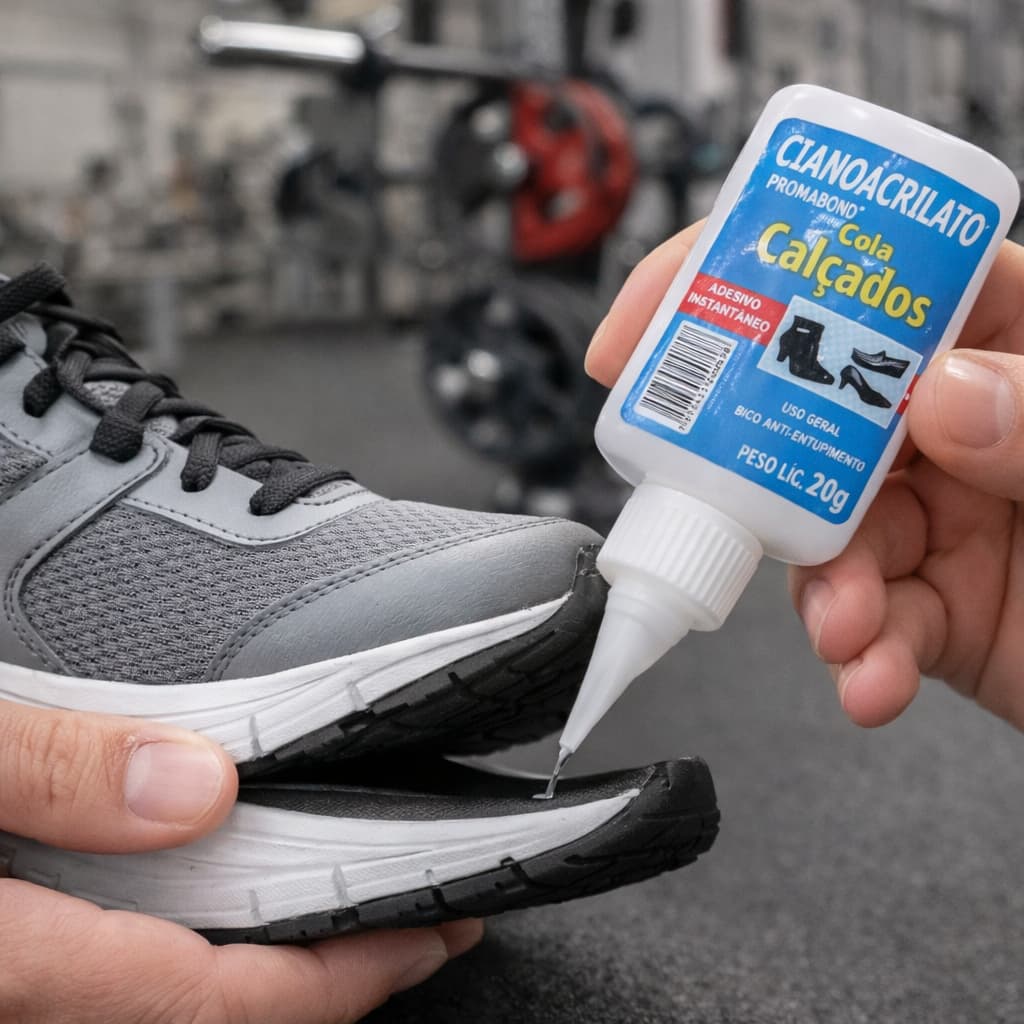 Super Cola para Calçados, Tênis, Couro Sintético cintos e bolsas Promabond Cianoacrilato - 20g