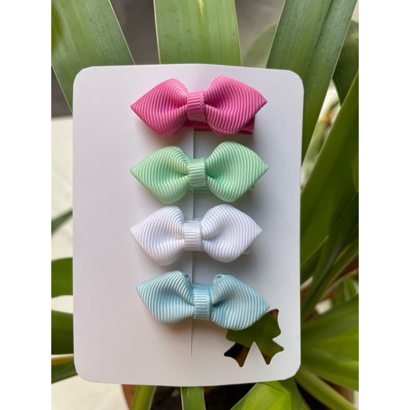 Lacinhos para bebês | Mini lacinhos antideslizante 100% encapado
