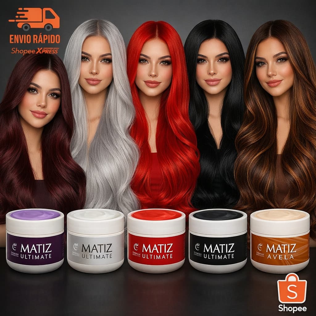 Máscara Tonalizante Matizadora Vivance 250g Sem Amônia Hidratante Matizador Loiro Preto Ruivo Marsala
