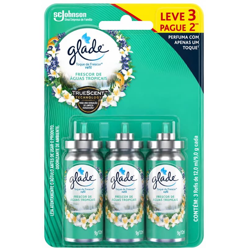 Glade Toque de Frescor Frescor de Águas Florais – Refil 12ml