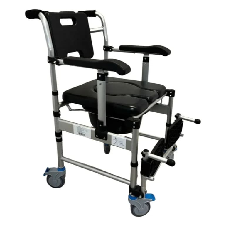 Cadeira De Banho Alumínio Supermedy S50 Regulável Com Comadre