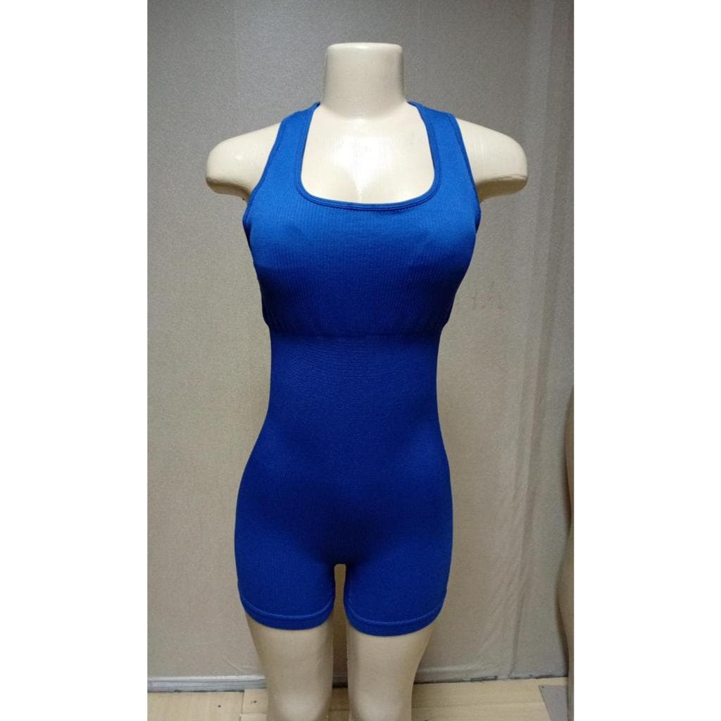 Macacão Fitness Feminino Com Bojo Removível Alta Elasticidade Academia Yoga Treino Não Transparente -B24
