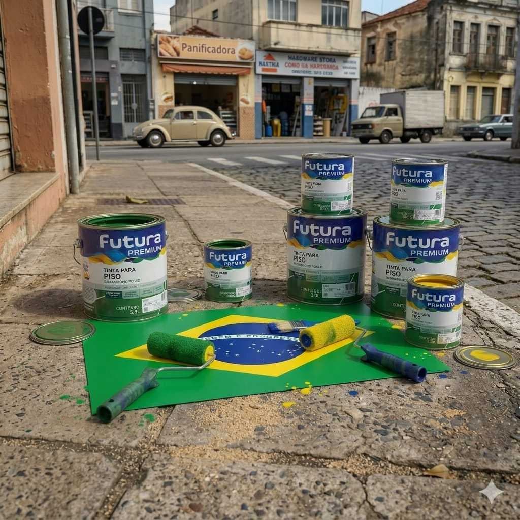 KIT TINTA PISO Cores da Bandeira
