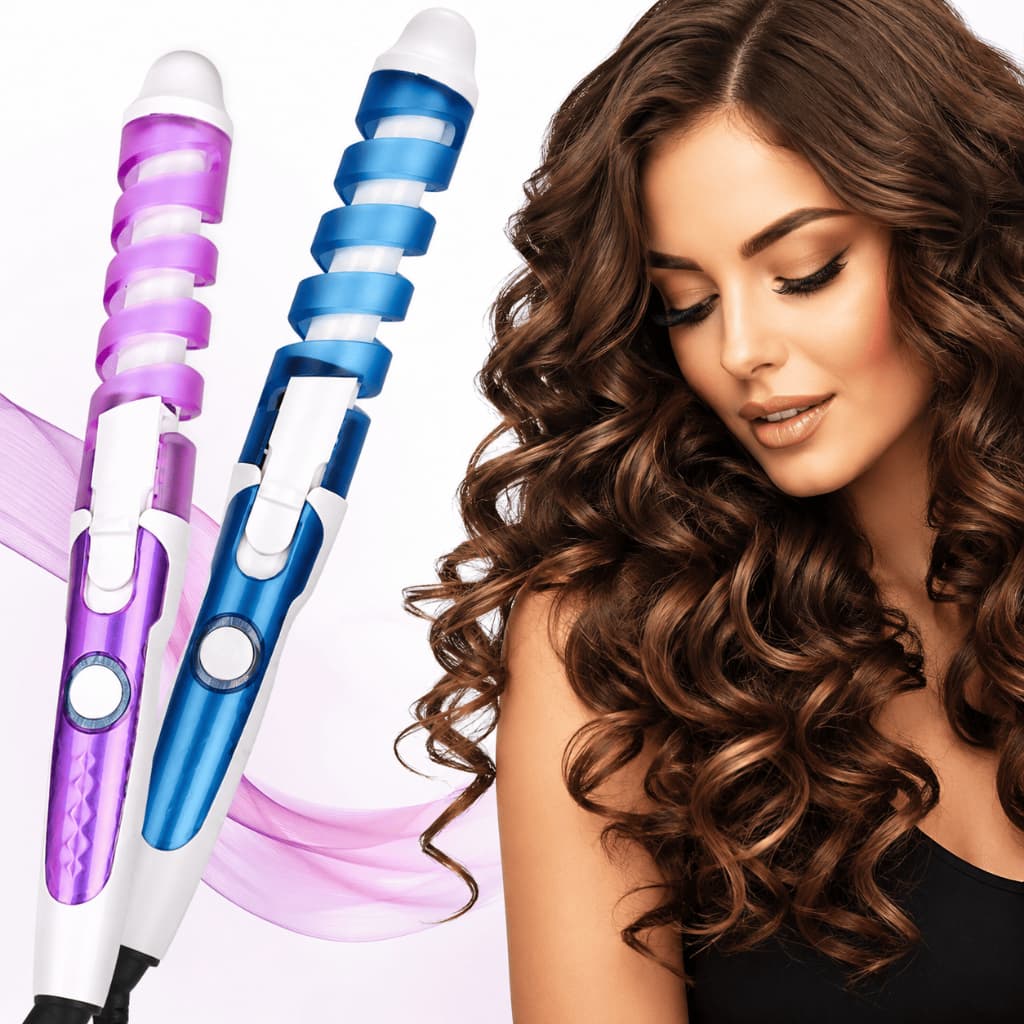 Modelador de Cachos Profissional Bivolt Cacheador de Cabelo Ondas Cerâmica Anti Frizz
