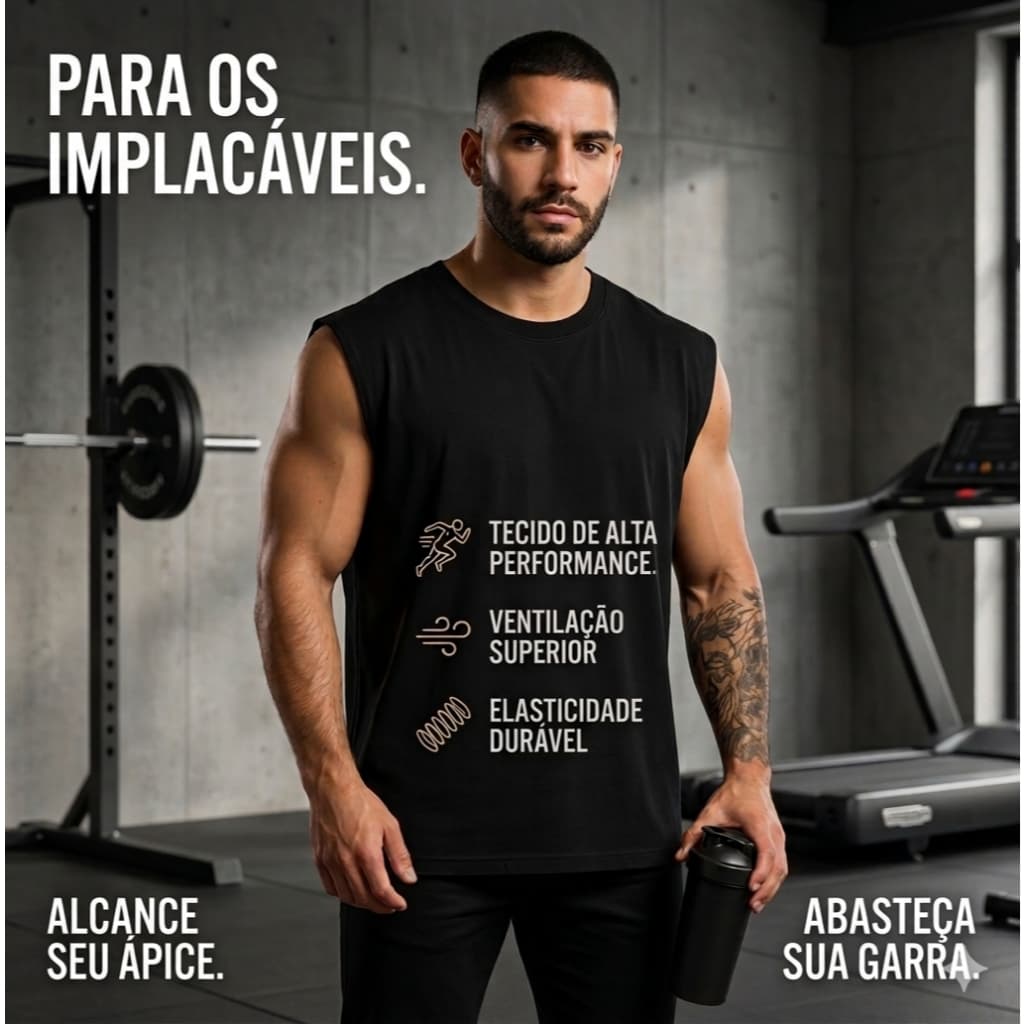REGATA OVERSIZED MASCULINA BASICA CAMISA OVERSIZED REGATA MASCULINA