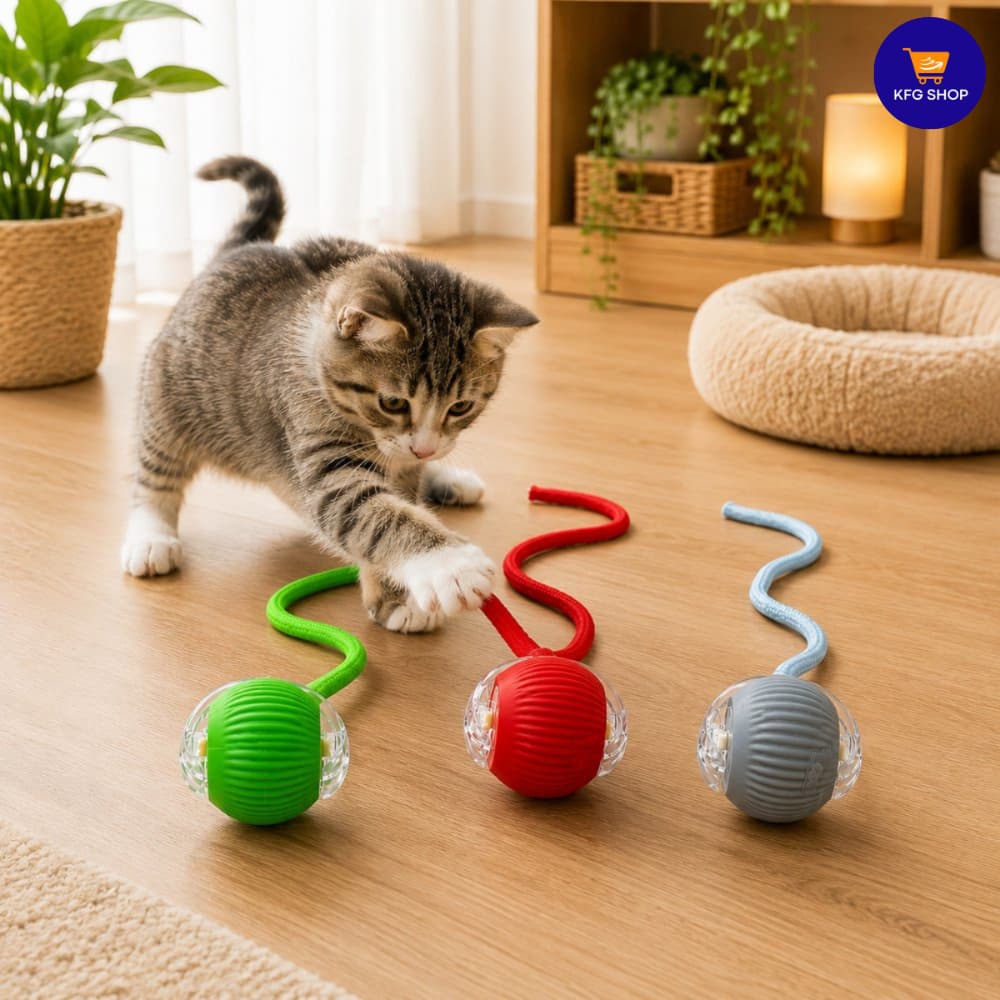 Brinquedo Inteligente para Cachorro e Gato Bola Interativa que se Move Sozinha exercício diversão
