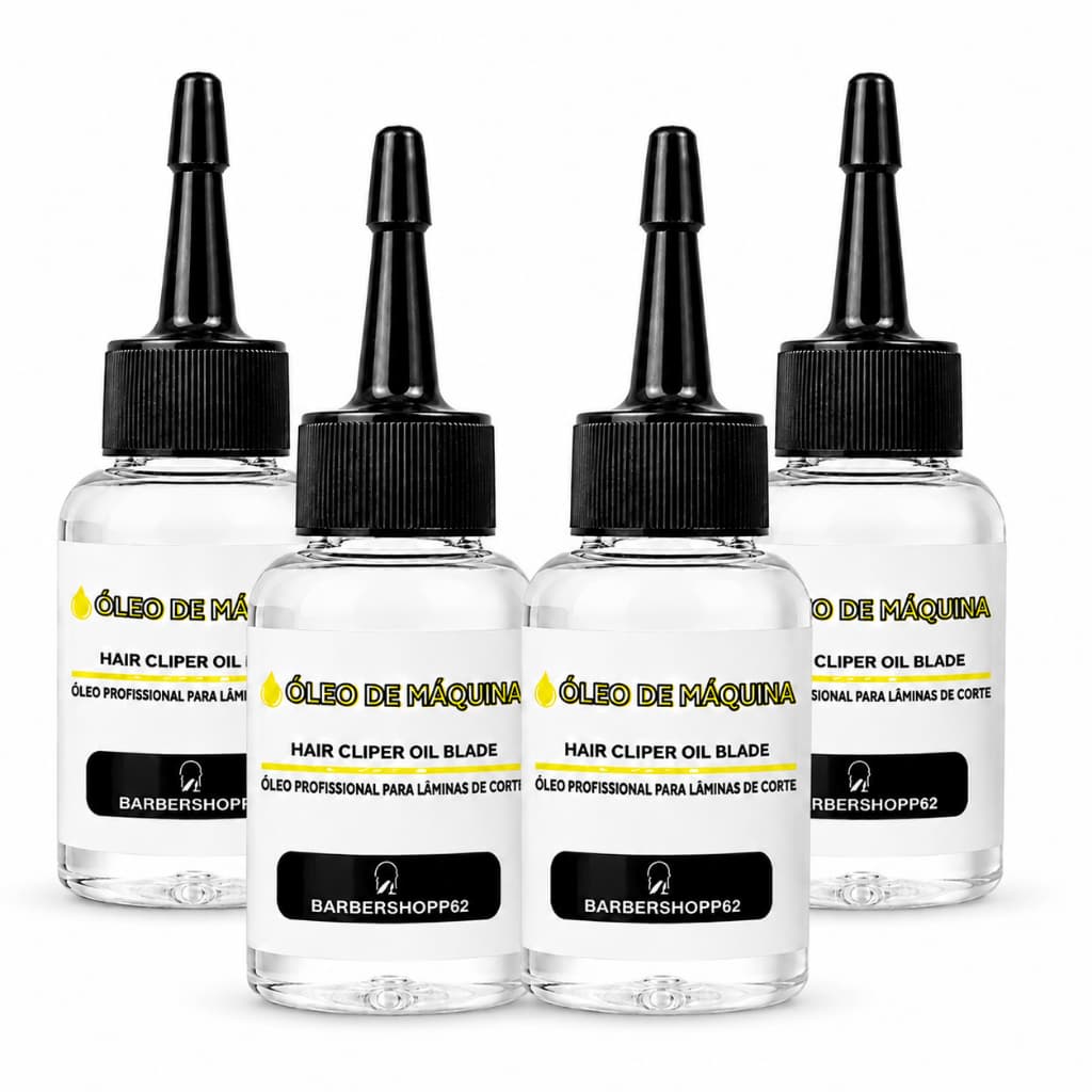Kit Com 4 Óleo Lubrificante Para Máquinas De Cortar Cabelo