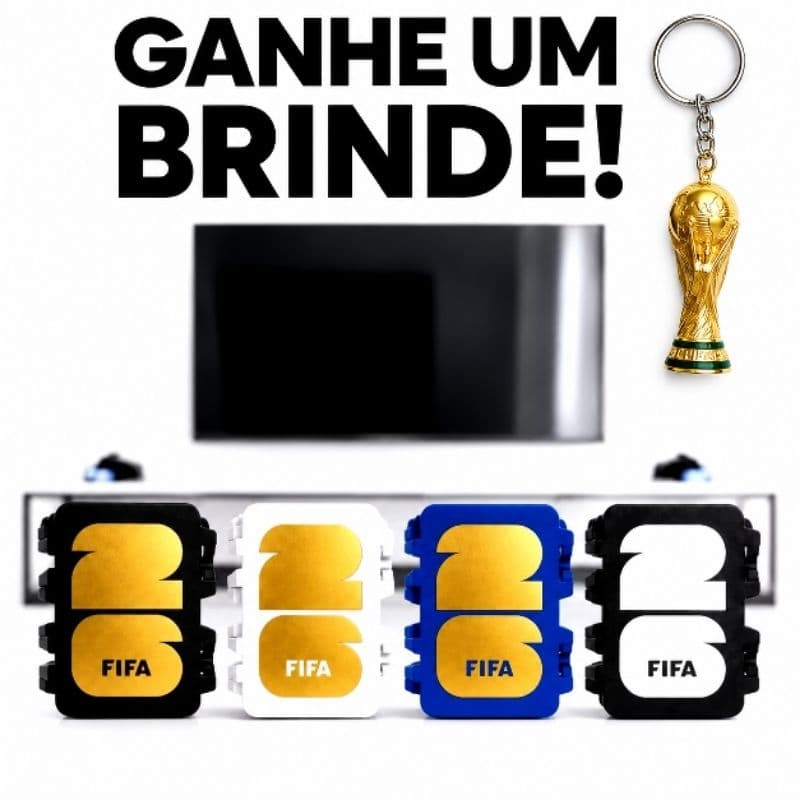 Porta Figurinhas FIFA 26 Organizador Compacto para Figurinhas de Futebol Case Resistente Portátil