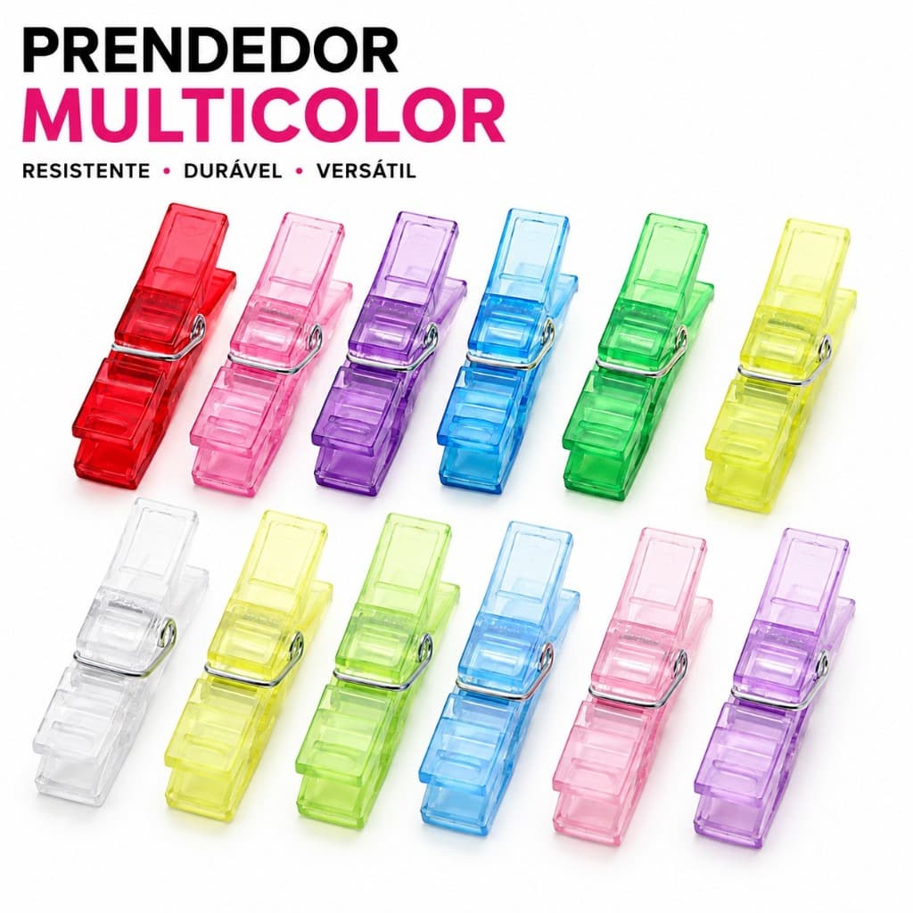 mini clipes de plástico colorido transparente para foto