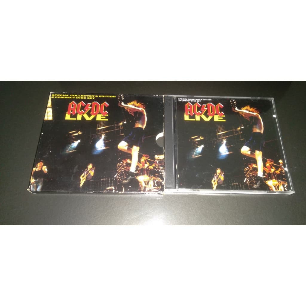 ACDC Live Special Collector's Edition CD Duplo Nota Poster Folheto Luva