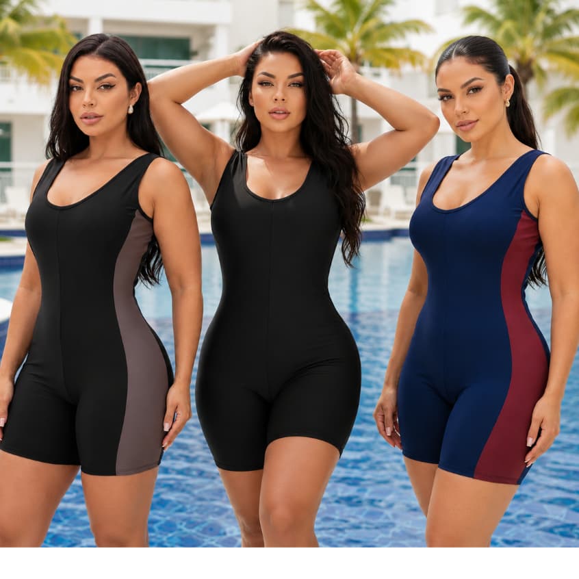 Maiô Hidroginástica Natação G Plus Size
