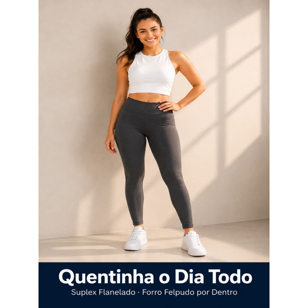 Legging Flanelada Infantil Juvenil Menina Quentinha Inverno  Suplex Grossa Térmica Escolar Calça Frio 12 A 16 Anos