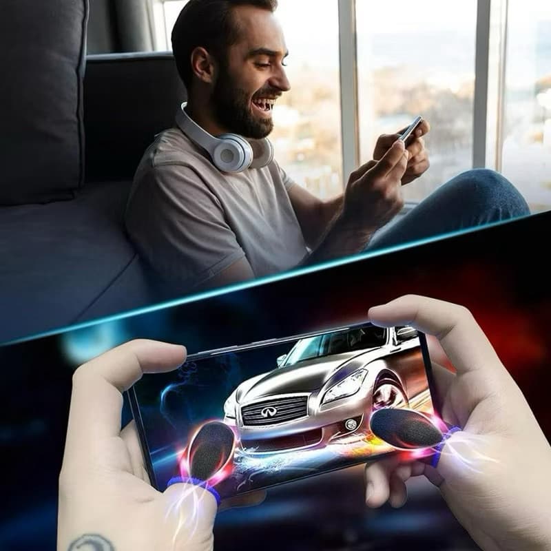 Luva De Dedo Gamer Profissional MEMO Pra Jogar Pubg Mobile e Free Fire