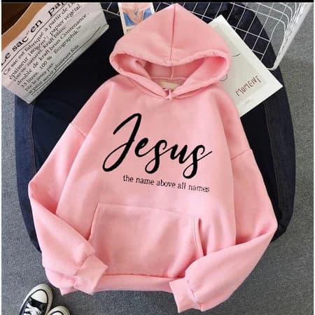 Moletom Feminino Jesus Rei Fé Canguru Confortável Estiloso - Envio Rápido