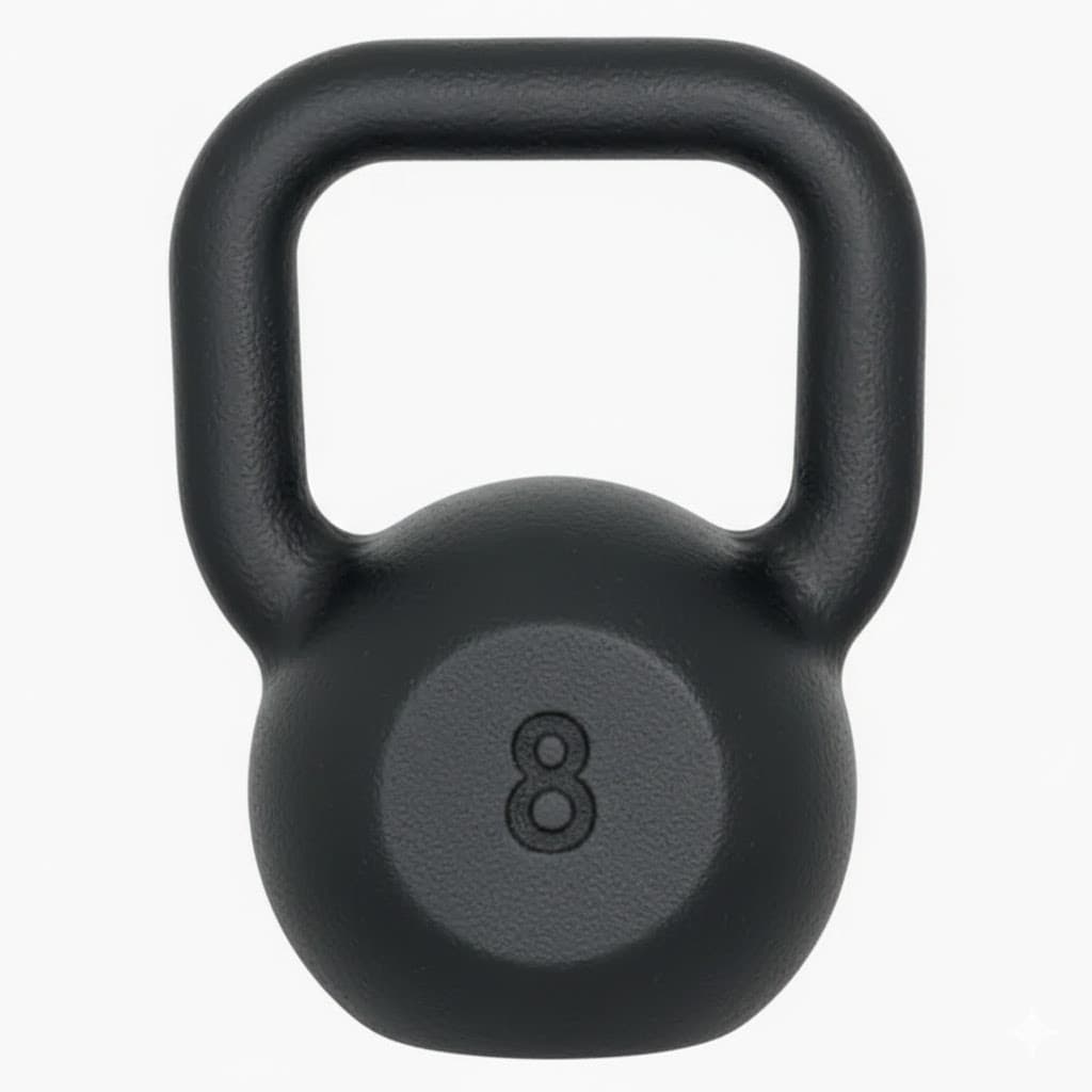 Kettlebell Peso 8kg Musculação Academia Fitness Treino Casa Funcional Crossfit Resistente Profissional Gym