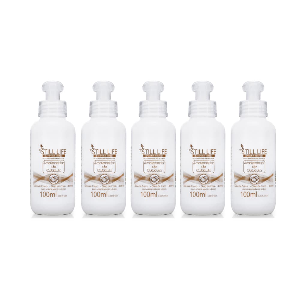 Kit Still Life Loção Desodorante para Mãos e Pés Amolecedor de Cutícula 100ml 5 Unidades