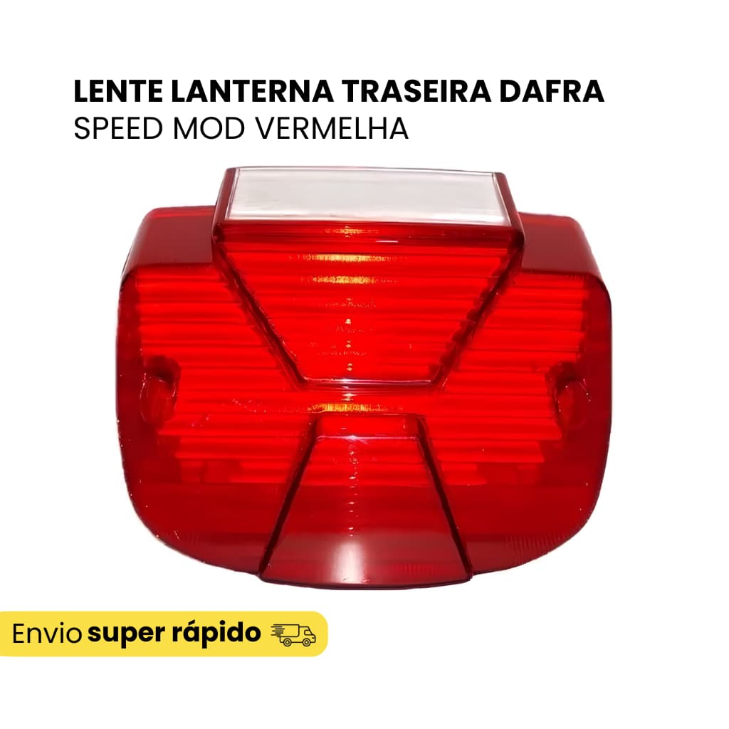 Lente Da Lanterna Traseira Vermelha Dafra Speed 150 - Alta Qualidade