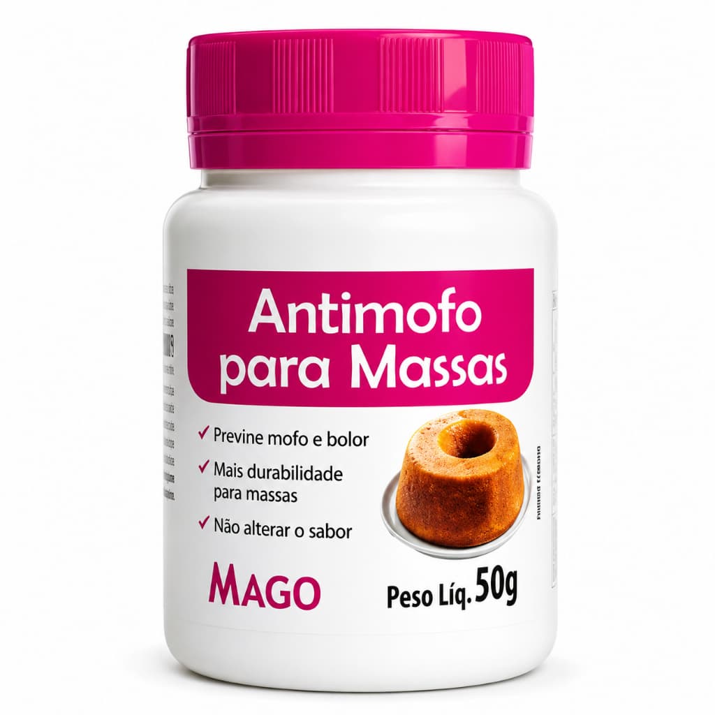 Antimofo para Massas Mago 50g Conservante Alimentar Para Bolos Pães e Panetones