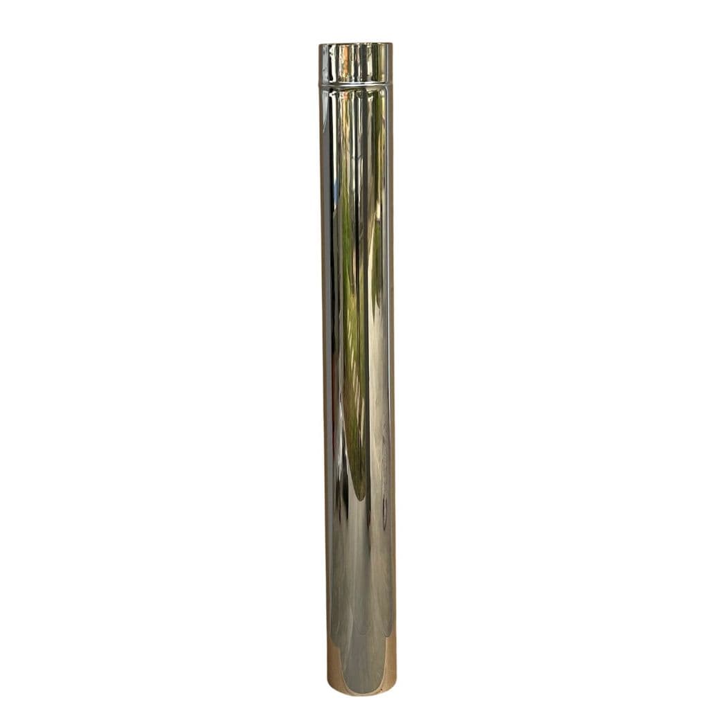 Cano Inox Para Chamine 110 Mm / 1m Fogão A Lenha