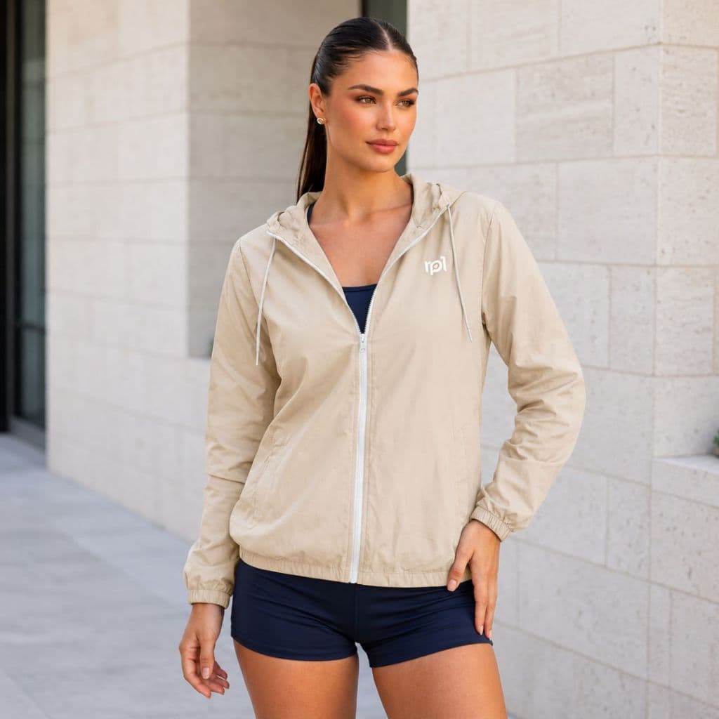 Jaqueta Corta Vento Feminina Leve Capuz Academia Casual Confortável Treino Caminhada Frio Dia a Dia