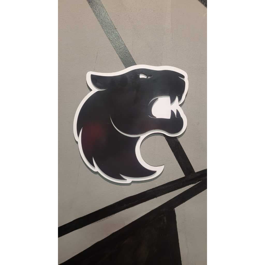 Quadro Decorativo FURIA MDF 3mm 28cm | Corte a Laser | Placa Gamer Adesivada | E-Sports | Acompanha Fita Dupla Face