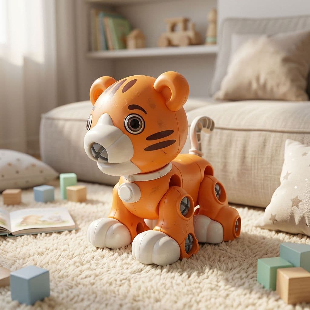 Brinquedo Leão Monta E Desmonta Infantil Com Chave Educativo +3 Anos