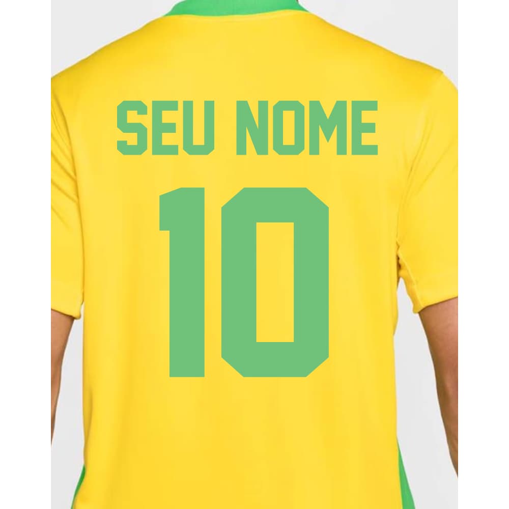 Adesivo termo colante DTF Textil (Nome e Número) Nome para camisa, personalização de camisa de time.