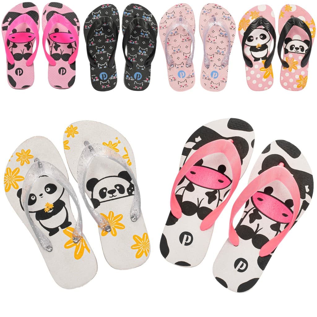 Chinelo Infantil Feminino Flexível Leve Macio