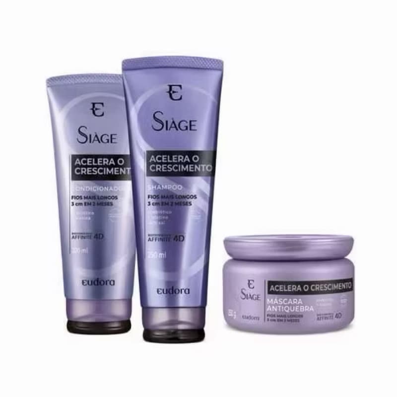 Kit Acelera crescimento Siáge Eudora - ( 3 itens da foto)
