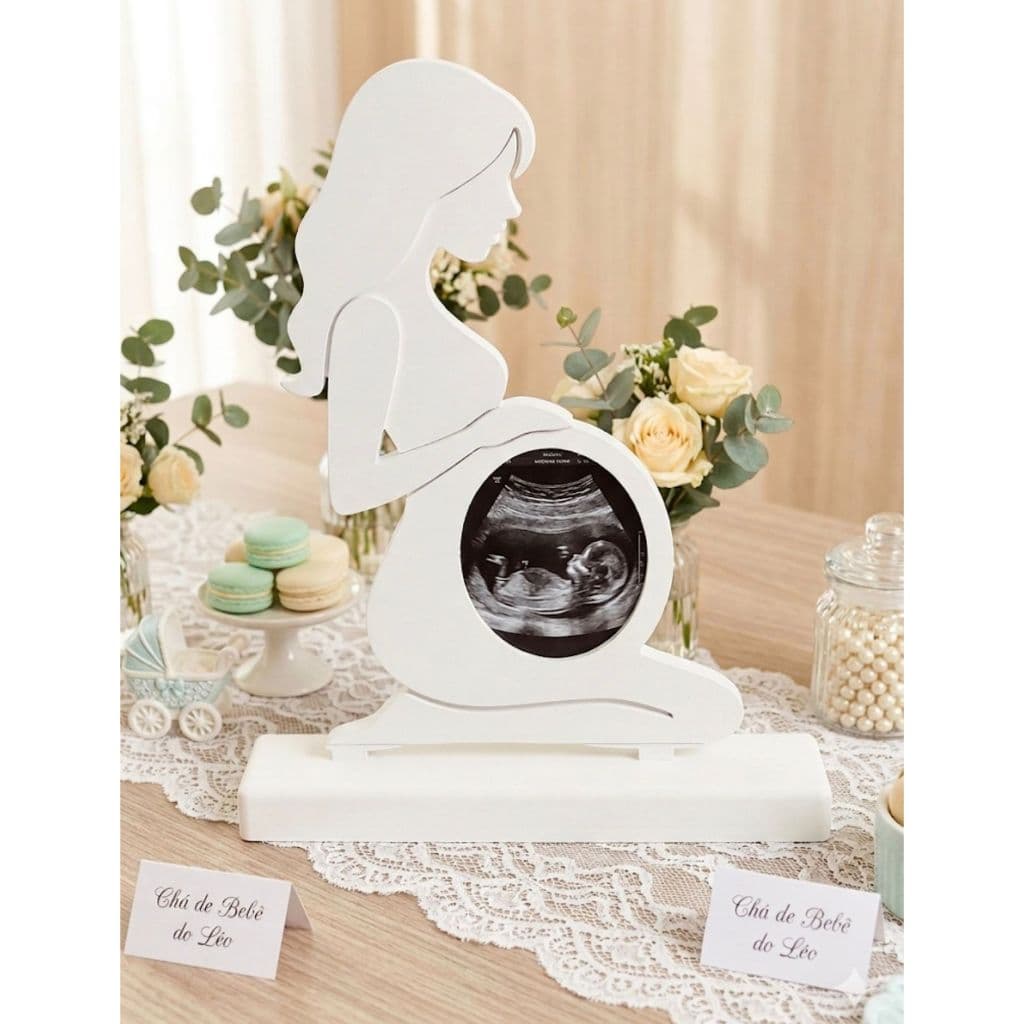 Porta retrato ultrassom, porta retrato gestante, decoração chá de bebê, lembrança gravidez, foto ultrassom bebê, present