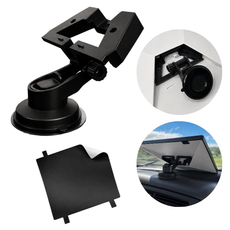 SUPORTE DE PAINEL UNIVERSAL PARA STARLINK MINI COM VENTOSA E ADESIVO ANTI REFLEXO FIXAÇÃO VEICULAR