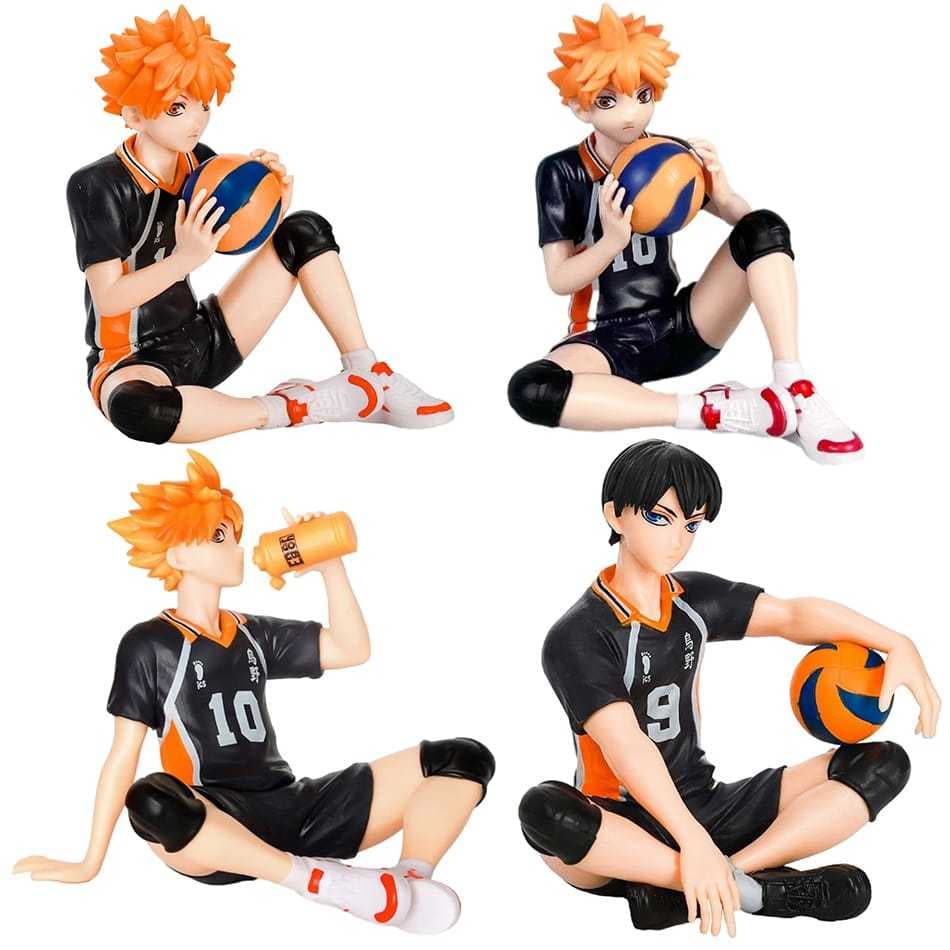 Action Figure Haikyuu Hinata Shoyo - Kageyama Tobio Volleyball Pvc Anime Decoração 11CM